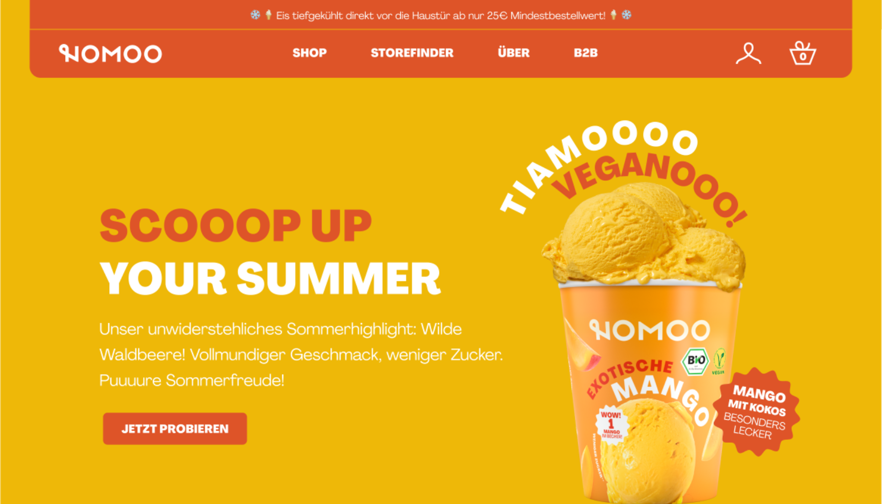 Shopify Redesign - Nomoo Homepage