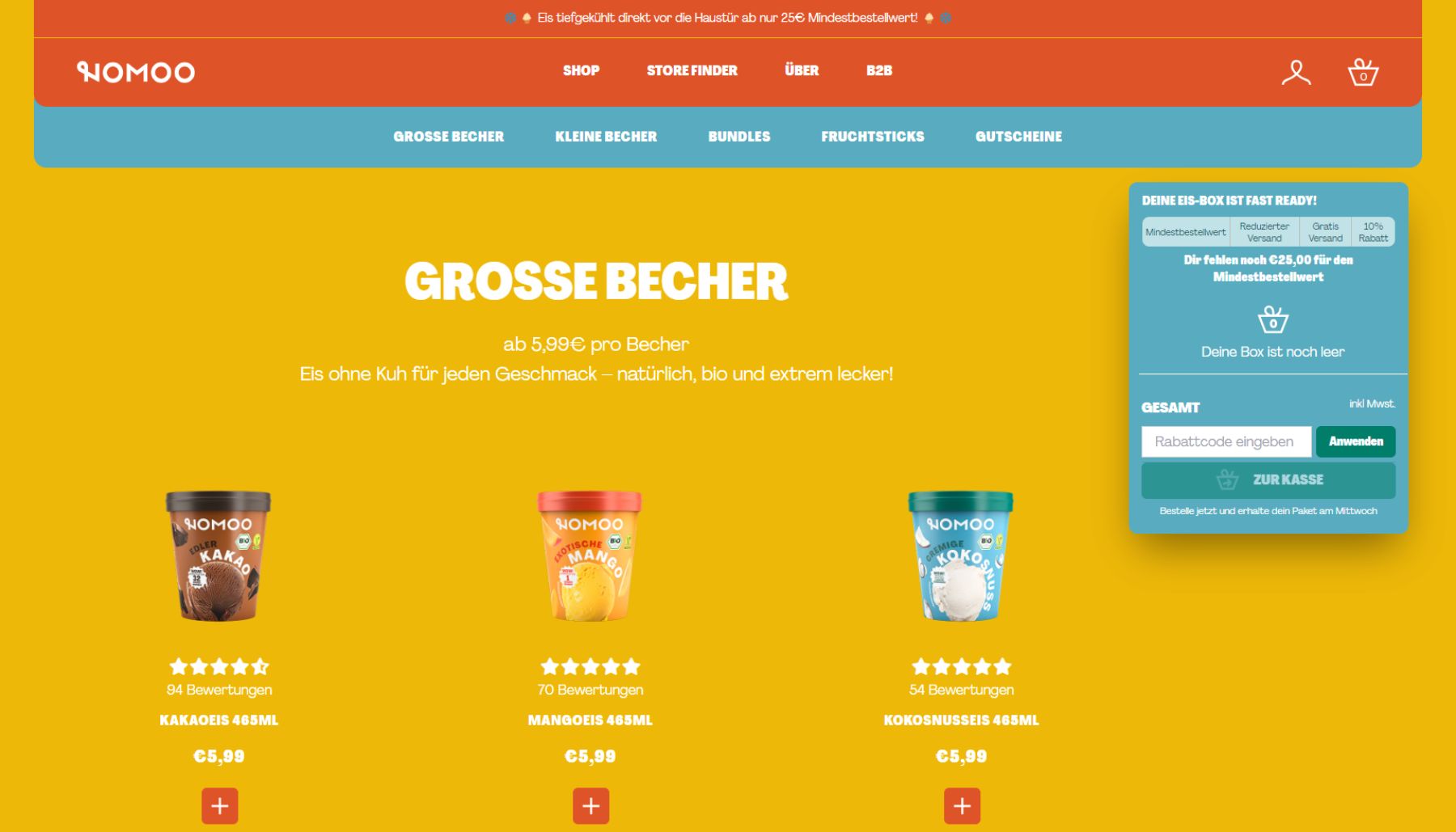 Shopify Redesign - Nomoo Collection Page