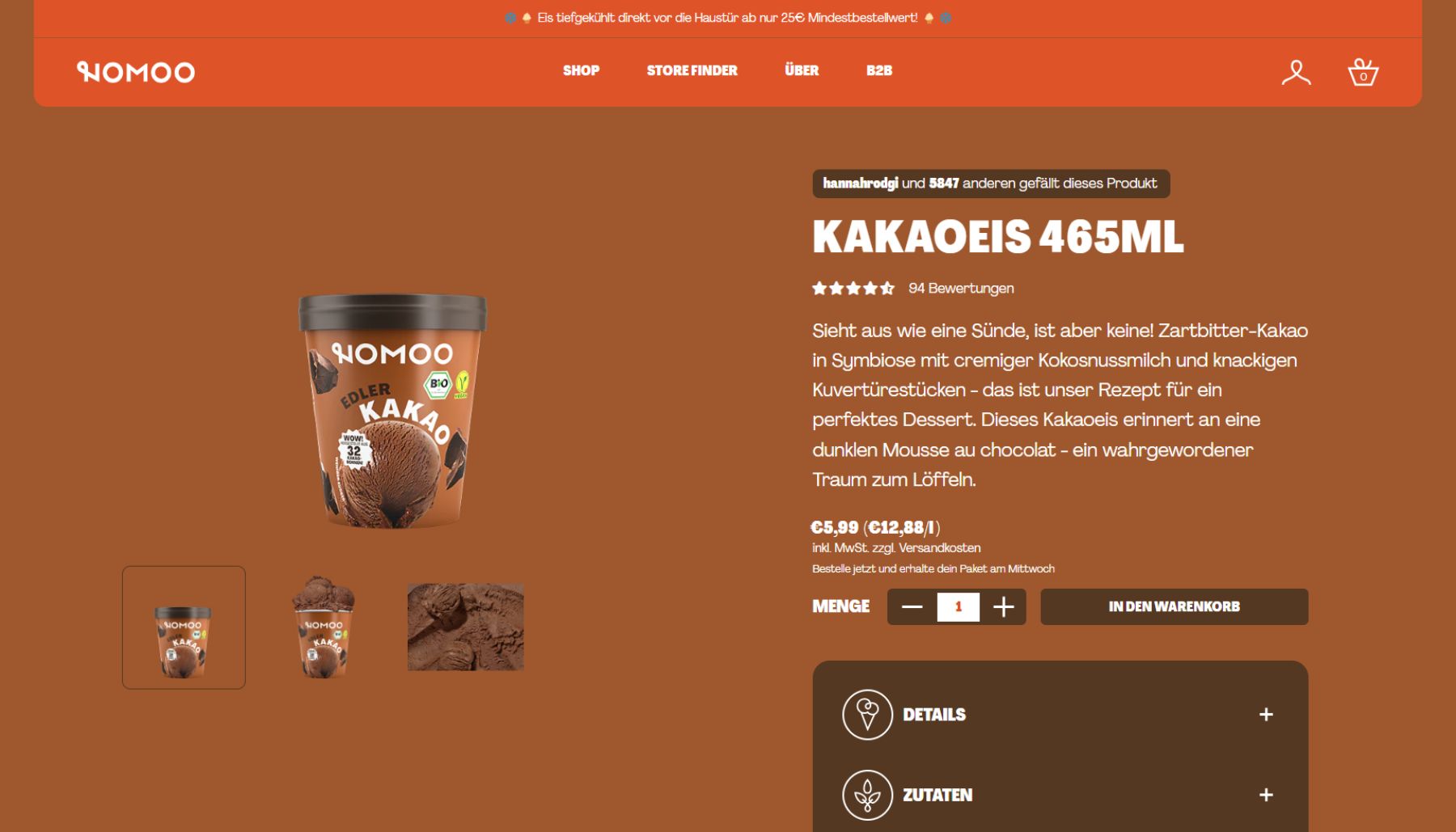 Shopify Redesign - Nomoo Product Page