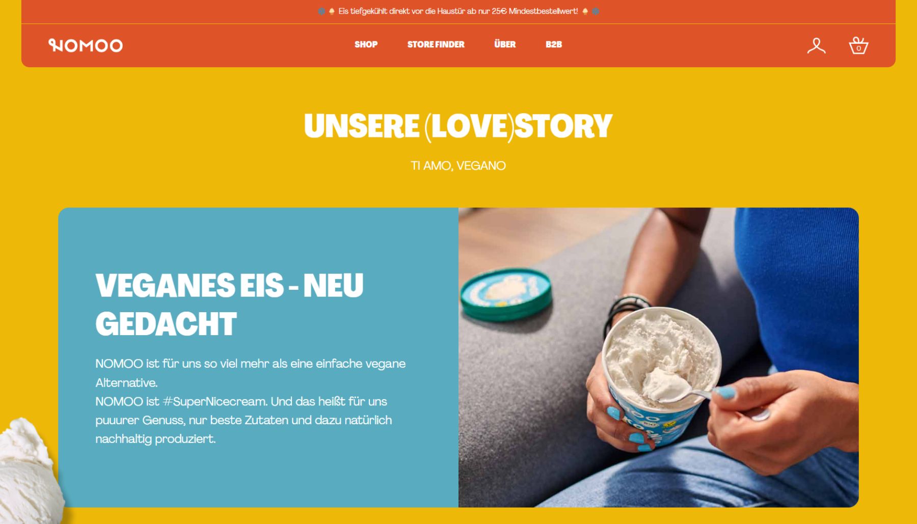 Shopify Redesign - Nomoo About Page